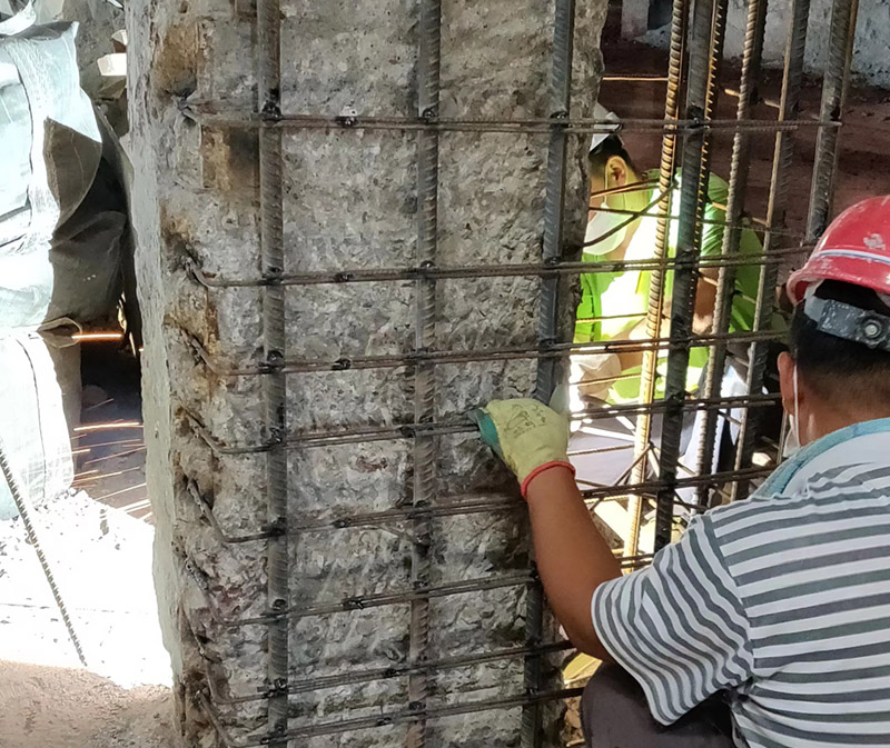 杭州加固-柱三面增大截面加固